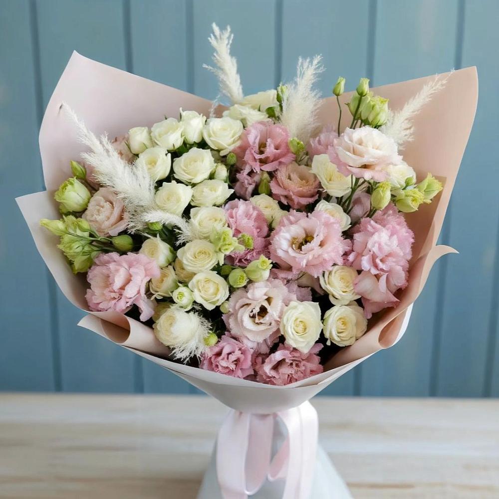 Букет цветов из: Альстромерии и Розы в Бжедугхабле