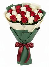 Букет Микс из красных и белых роз #REPLACE_PRED# Бжедугхабле