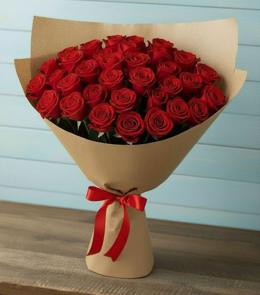 Букет Красные розы Милано в Бжедугхабле