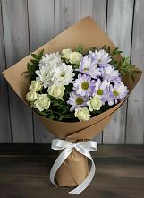 Букет цветов из:  Хризантемы и Розы #REPLACE_PRED# Бжедугхабле