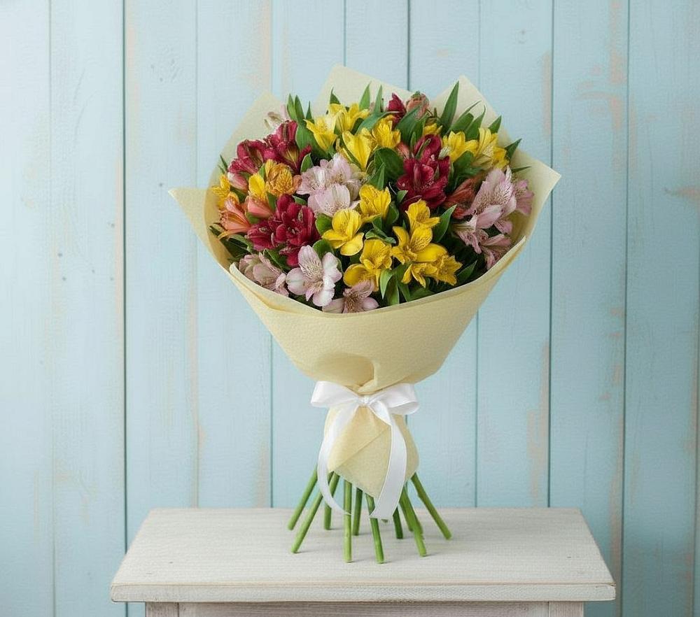 Букет цветов из: Альстромерии в Бжедугхабле