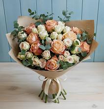 Букет цветов из:  Альстромерии и Розы в Бжедугхабле