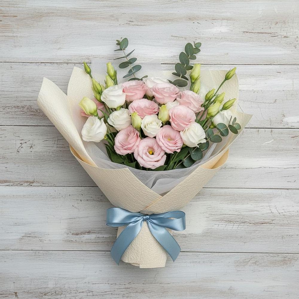 Букет цветов из: Лизиантусы в Бжедугхабле